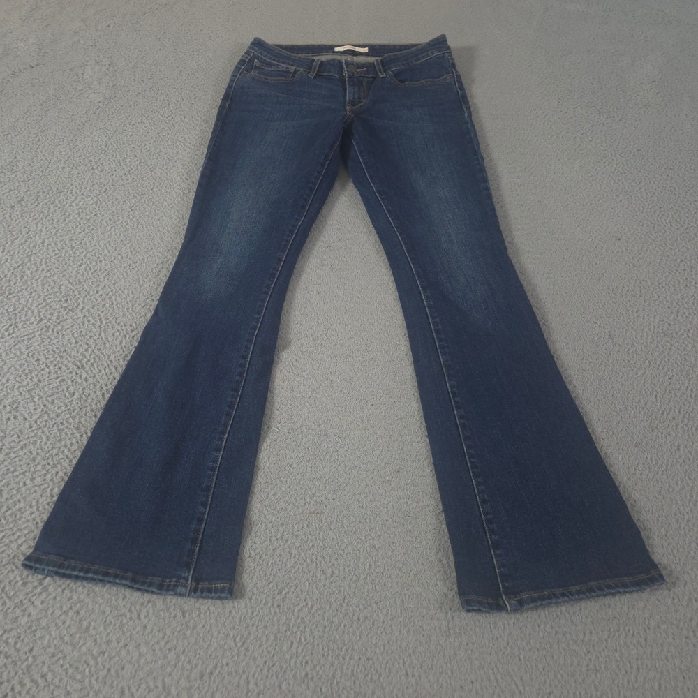 Levi's Jeans Womens 28 Blue 715 Bootcut Stretch Dark Wash Denim Pants Preppy
